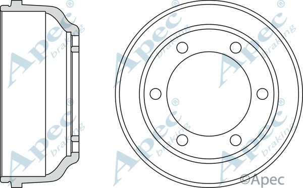 APEC BRAKING Тормозной барабан DRM9804